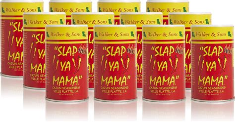 Amazon Slap Ya Mama Hot Blend Cajun Seasoning 8 Oz Can Pack Of 2 All Natural No MSG
