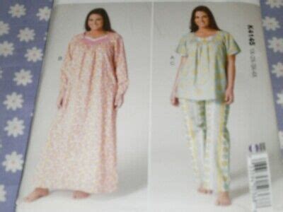 Kwik Sew Women S Plus Size Pajamas Nightgown Top Pants Pattern