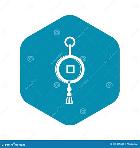 Античный китайский значок монетки, простой стиль Иллюстрация вектора ...