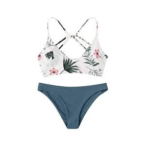 Mgsfglk Bikini Donna Mare Fascette Coppe Estraibili Costume Donna Due Pezzi Mare Bretelle