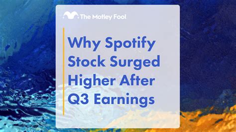 Why Spotify Stock Surged Higher After Q3 Earnings The Motley Fool