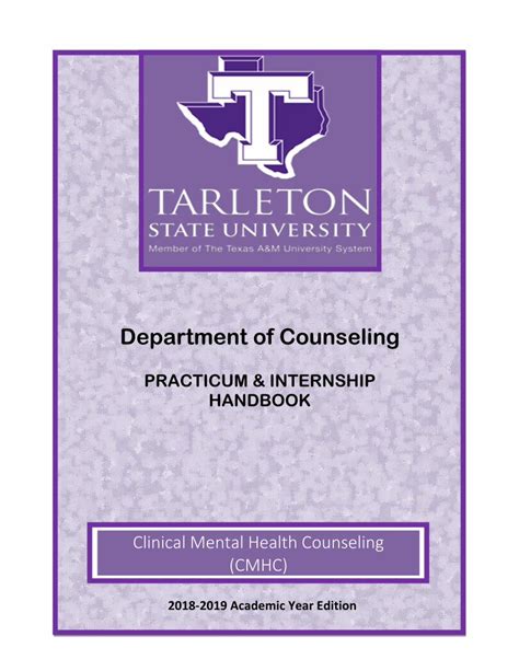 Pdf Clinical Mental Health Counseling Cmhc Table Of Contents