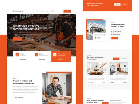 Constructor X Construction Webflow Template Behance