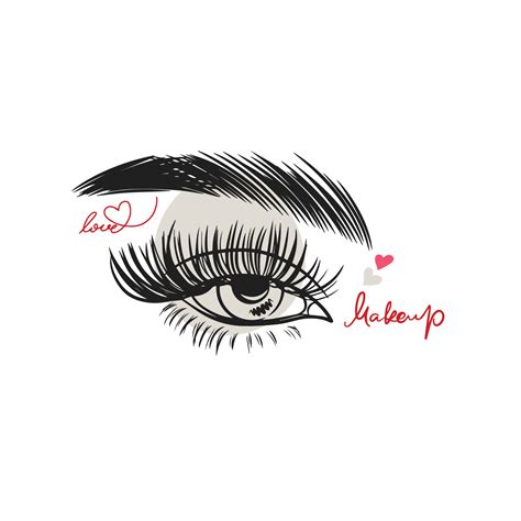 Graphic Beautiful Female Eye With Long Eyelashes Nude Colors Fashion 19826087 Vector Art At