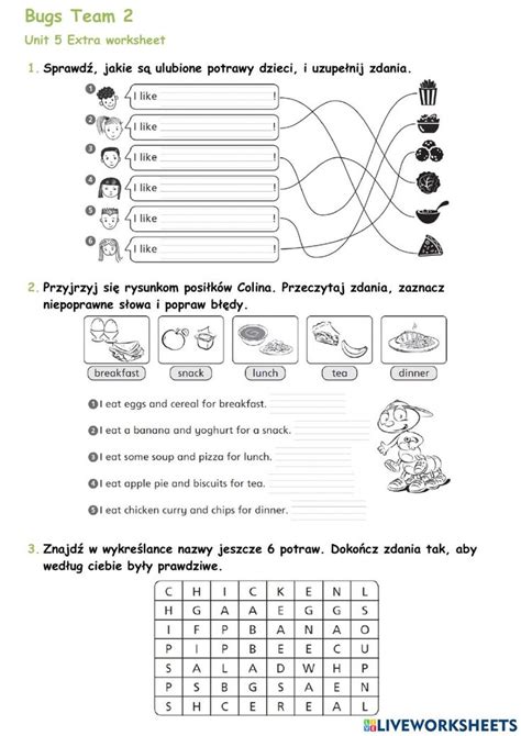 Bugs Team Unit Extra Worksheet Worksheet Nd Grade Worksheets