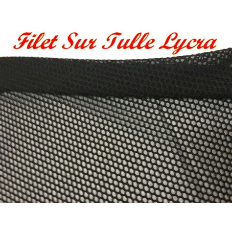 Tissu Filet Sur Tulle Résille Lycra Au Mètre Noir Pour Lingerie jus