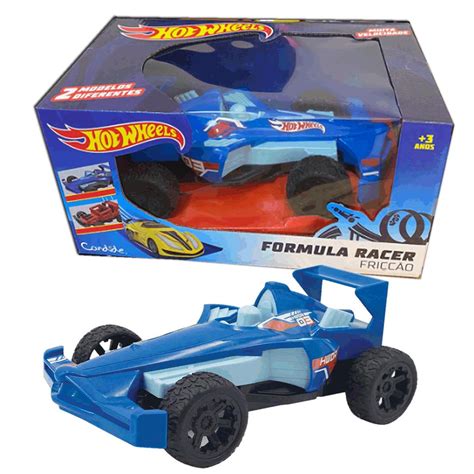 Carrinho De Friccao Hot Wheels Luz E Som Azul Candide Shopee Brasil