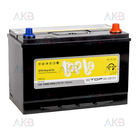 Купить Автомобильный аккумулятор Topla EFB Stop-n-Go 105R (900A ...