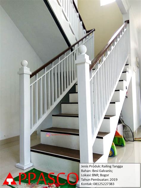 Railing Tangga Minimalis Di Bnr Bogor Railing Tangga Minimalis