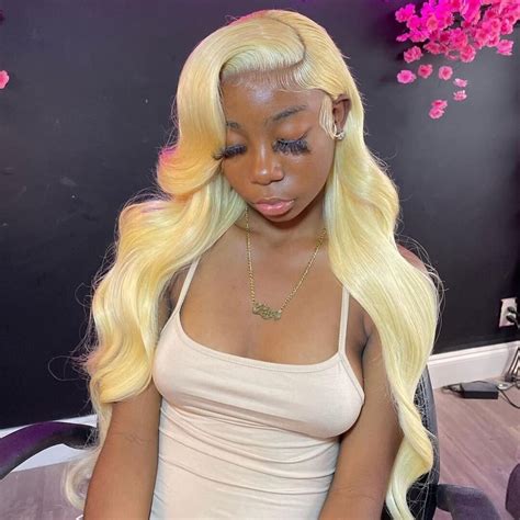 Blonde Body Wave X Lace Closure Human Hair Wig Etsy