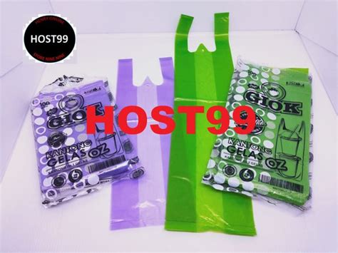 Jual Kantong Plastik Kresek HD Gelas OZ Warna 2Ukuran 1 2 Cup Di