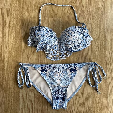 River Island Bikini Top And Bottoms Are Size 8 Depop