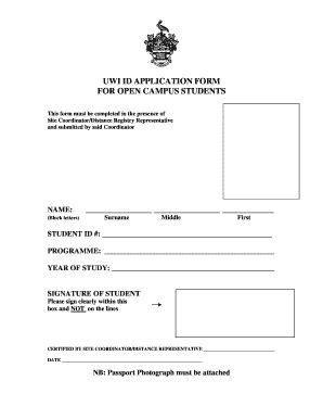 Uwi Id Form Fill And Sign Printable Template Online