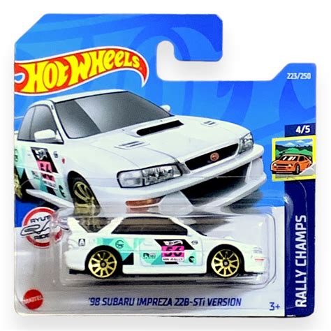 Miniatura Carro Hot Wheels Subaru Impreza B Sti Version Th T Hunt Rally Champs