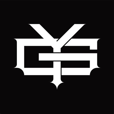 GY Logo monogram with vintage overlapping linked style design template ...