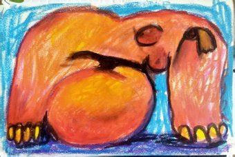 Orange Echoes Edible Nude Art Drawing Pablo Po