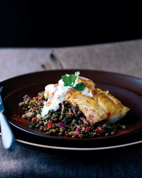 Harissa Crumbed Fish With Lentils Peppers Artofit