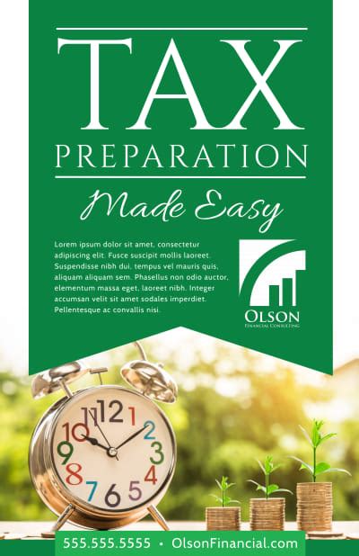 Tax Poster Templates Mycreativeshop
