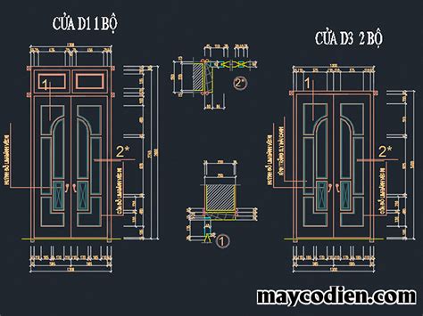 Top 50 bản vẽ cad chi tiết cửa gỗ đẹp nhất