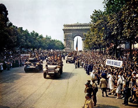 70th Anniversary Of The Liberation Of Paris During The Second World War