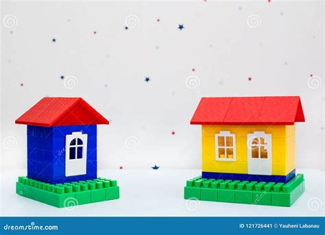 Plastic Toy House Stock Image Image Of Idea Blue Exterior 121726441