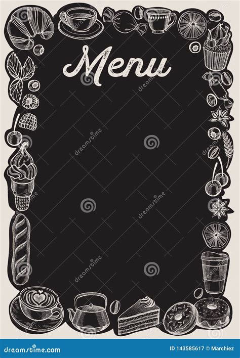 Plantilla De Menú De Restaurante En Blanco Para Niños