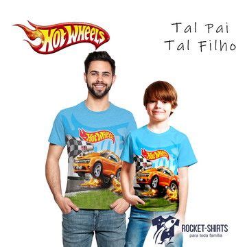 Camiseta Hot Wheels Tal Pai Tal Filho Ref Io No Elo Rocket Shirts Roupas Tem Ticas