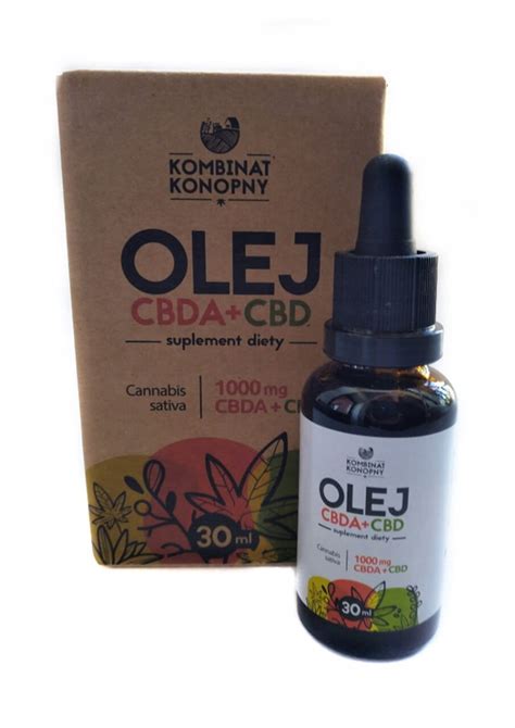 Olejek CBDA CBD 1000mg 30 Ml Kombinat Konopny 14144937735 Allegro Pl