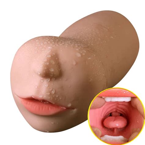 Male Masturbators Blowjob Realistic Tongue Teeth Artificial Pussy