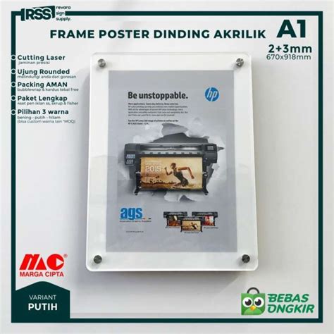 Promo Frame Poster Akrilik A Bingkai Akrilik A Acrylic Foto