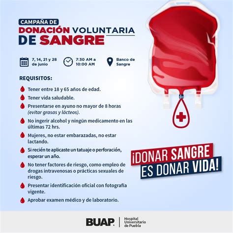 Campaña de Donación Voluntaria de Sangre Benemérita Universidad