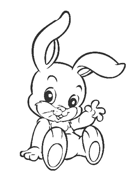 Раскраска Заяц Распечатать бесплатно