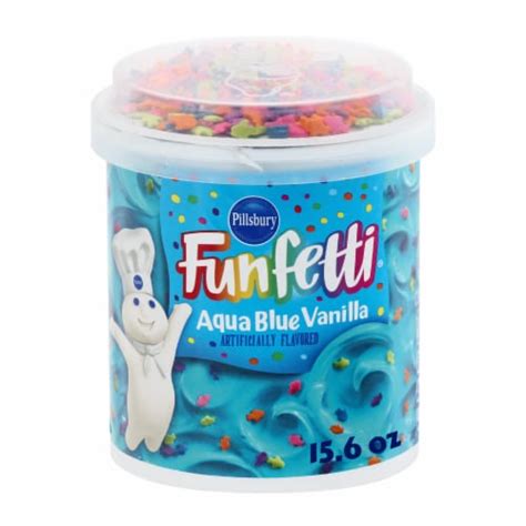 Pillsbury Funfetti Aqua Blue Vanilla Frosting 15 6 Oz Fred Meyer