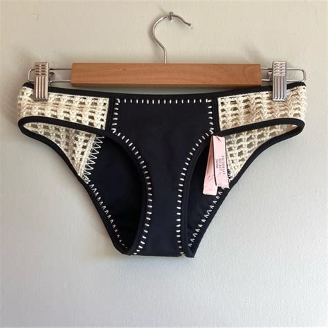 Victoria S Secret Swim Nwt Victoria Secret Black Crocheted Bikini Bottoms Xs Poshmark