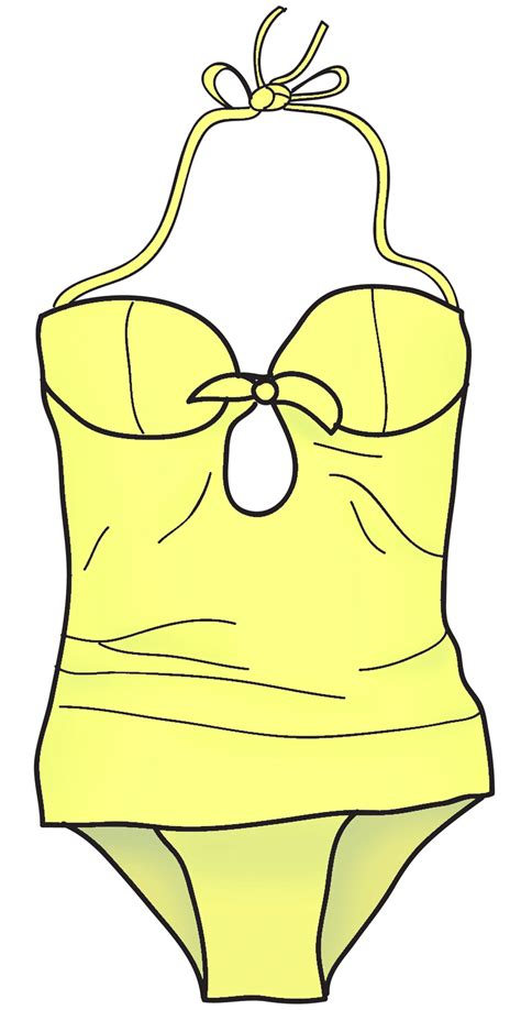 Yellow Polka Dot Bikini Clipart Gingersneezes Flickr Clip Art Library