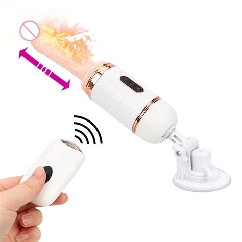 Sex Machine Automatic Thrusting Realistic Dildo Heating Vibrator Dong