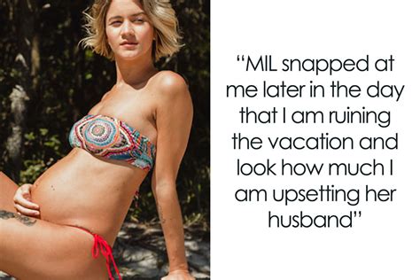 Mil Starts Drama Over Pregnant Woman Wearing A Bikini As Its Making Her Husband Nauseous