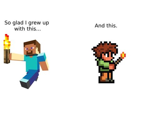 Minecraft Memes On Twitter Minecraft Good Terraria Good