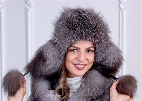 ️Дамска шапка от лисица - ГОЯ LEATHER