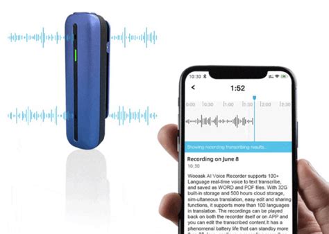 Wooask smart voice recorder and transcriber supports 134 languages ...