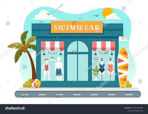 Swimwear Vector Illustration Featuring Variety Bikini Stock Vector Royalty Free 2477542231