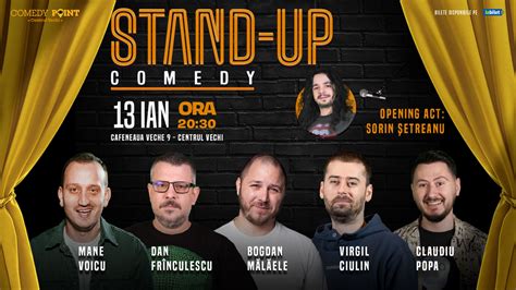 Bilete COMEDY POINT Stand Up Comedy Cu Mane Voicu Virgil Ciulin