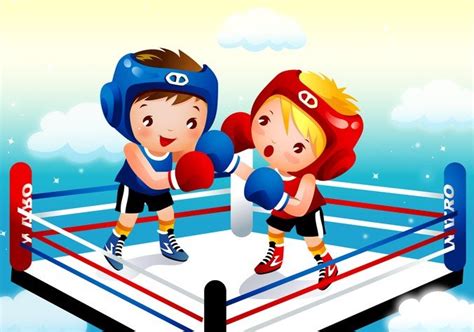 Children Boxing Vector for Free Download | FreeImages