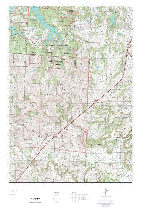 Mytopo Lick Creek Illinois Usgs Quad Topo Map