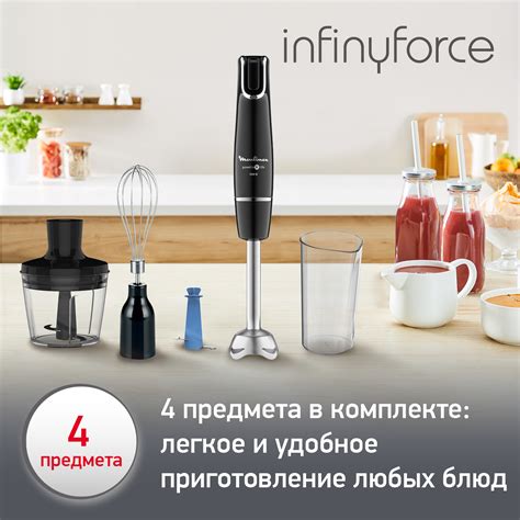 Погружной блендер Moulinex InfinyForce DD944810, купить по цене 47 990 ...