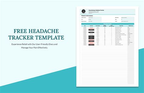 Free Headache Tracker Template Google Sheets Excel Template Net