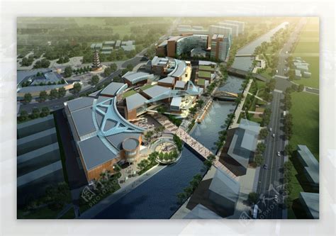 商业中心景观鸟瞰图图片素材 编号10212974 图行天下