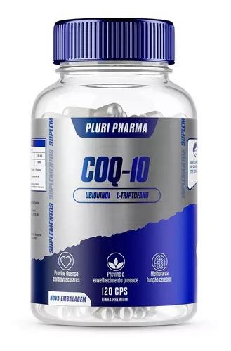 Suplemento en cápsula Pluri Pharma COQ 10 ubiquinol en frasco de 100g