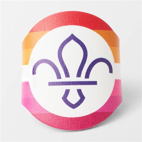 Scout Pride Woggle Lesbian Flag Scout Store