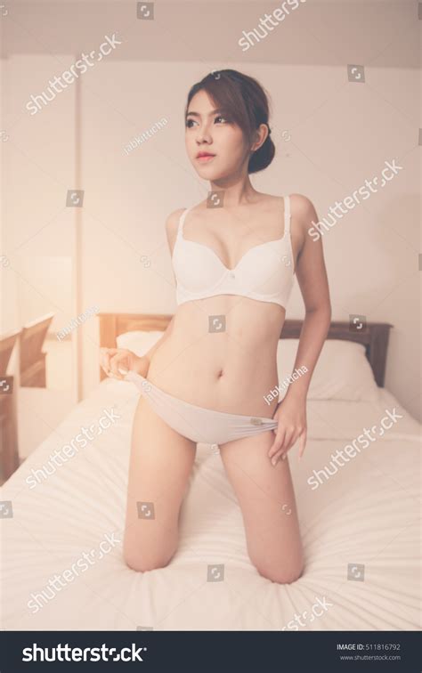 Стоковая фотография Sexy Model Posing Lingerie Shutterstock